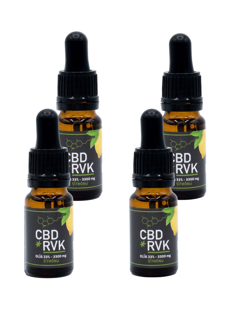 4 pcs Premium Oil 33% with lemon