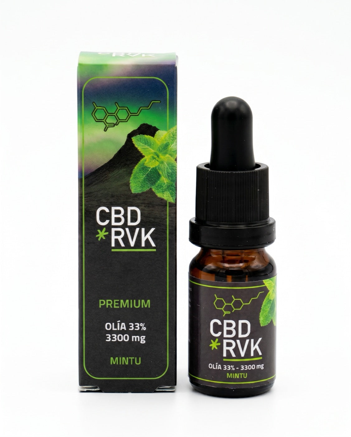 Premium CBD Oil / +33% (36%) 3300mg Strong / 10ml / Mint