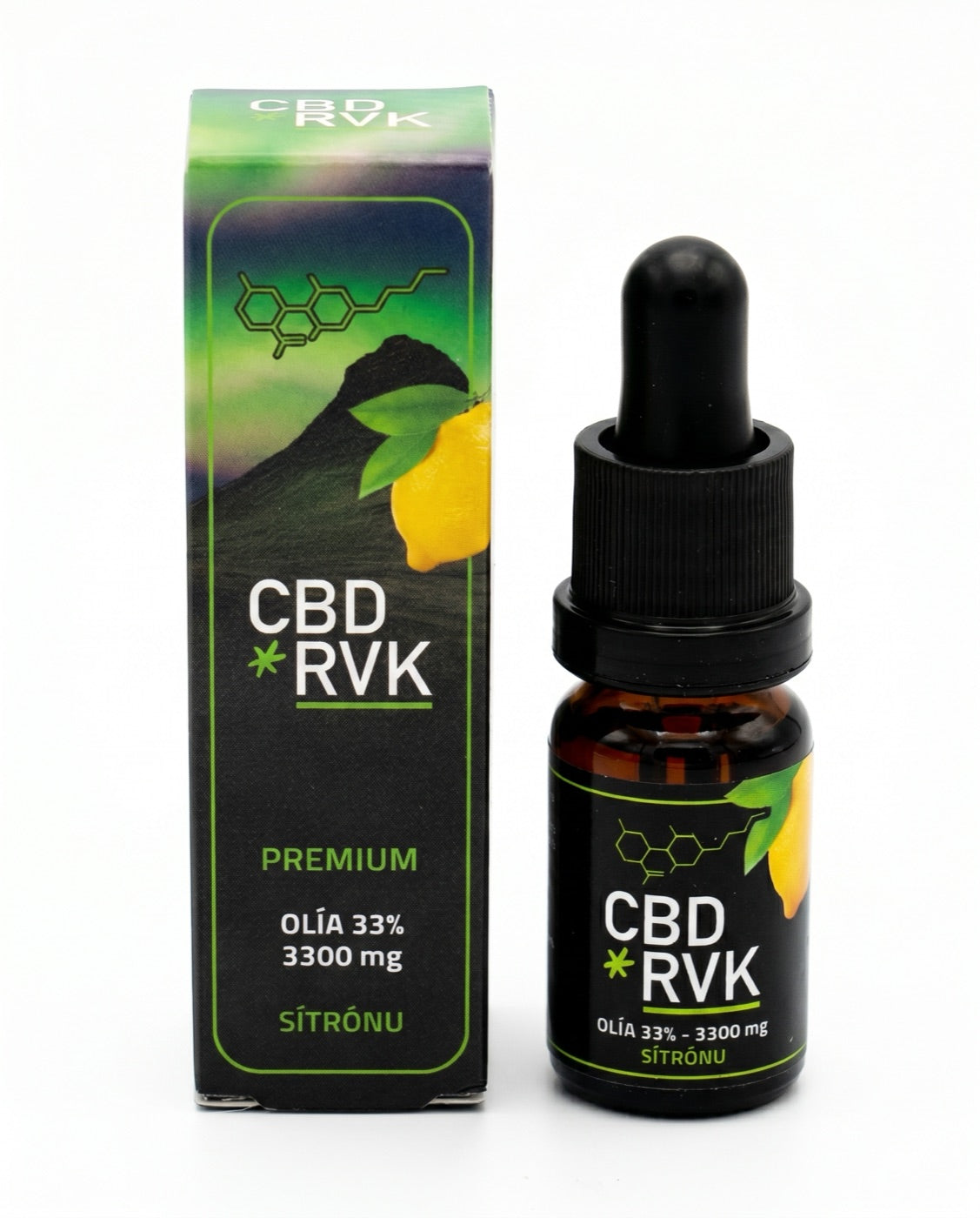 Premium CBD Oil / +33% (36%) 3300mg Strong / 10ml / Lemon